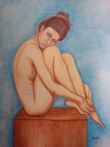 Painting titled "S/Título II - S / T…" by Isabel Cabrita, Original Artwork, Watercolor