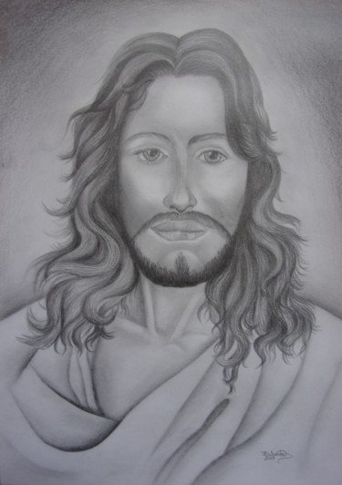 Pintura titulada "Jesus Cristo - Jesu…" por Isabel Cabrita, Obra de arte original, Otro