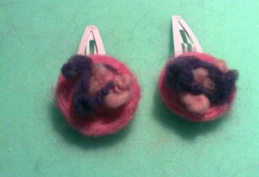 Artcraft titled "HAIR CLIP FELTED" by Isabel Carvalho, Original Artwork