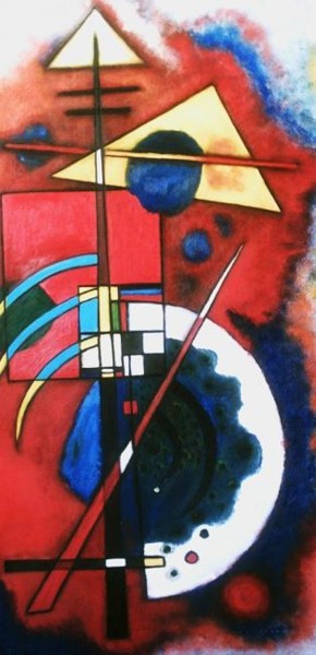 Pintura titulada "kandinsky IV" por Vieiro Torres, Isabel, Obra de arte original