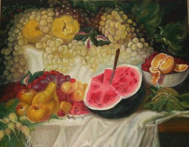 Pintura titulada "la sandia" por Vieiro Torres, Isabel, Obra de arte original