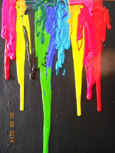 Pintura titulada "derroche de color" por Vieiro Torres, Isabel, Obra de arte original