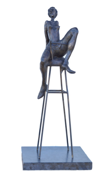 Sculpture intitulée "Miss Cara - n °2/8" par Iscara, Œuvre d'art originale, Pierre