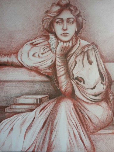 Drawing titled "Inspiration de Vitt…" by Virginie Isfaoui, Original Artwork, Pencil
