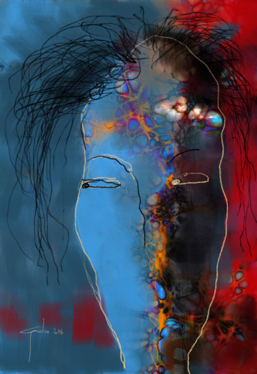 Digital Arts titled "doesn't Know to Ask" by Ish Gordon, Original Artwork, Digital Painting