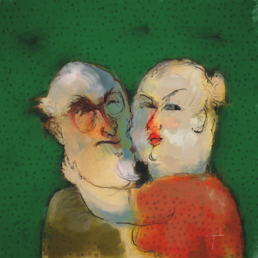 Digital Arts titled "No Age for Love" by Ish Gordon, Original Artwork, Digital Painting