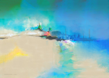 Digital Arts titled "Water Kisses the Sky" by Ish Gordon, Original Artwork