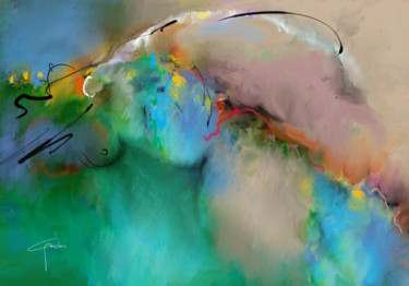 Arte digital titulada "Abstract Woman" por Ish Gordon, Obra de arte original