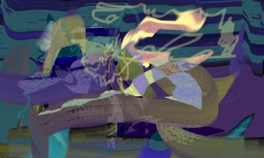 Arts numériques intitulée "sea colors..in depth" par Irina Ishimscai Victor Golubev, Œuvre d'art originale