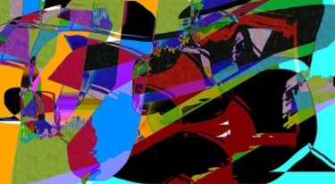 Arts numériques intitulée "composition 777" par Irina Ishimscai Victor Golubev, Œuvre d'art originale, Peinture numérique