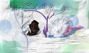 Digital Arts titled "Winter transformati…" by Irina Ishimscai Victor Golubev, Original Artwork, Digital Painting