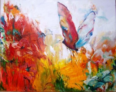 Painting titled "“Fleurs des champs”…" by Maria Doina Cublesan, Original Artwork, Oil