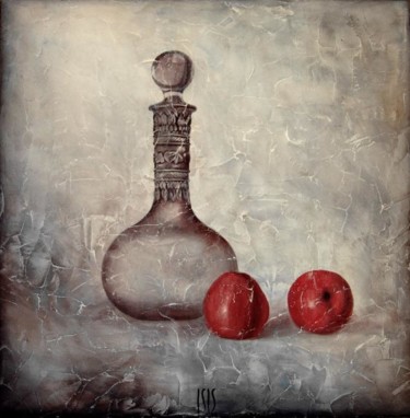 Pittura intitolato "twin apples" da Isis, Opera d'arte originale