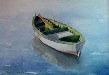 Pittura intitolato "boat1" da Isis, Opera d'arte originale