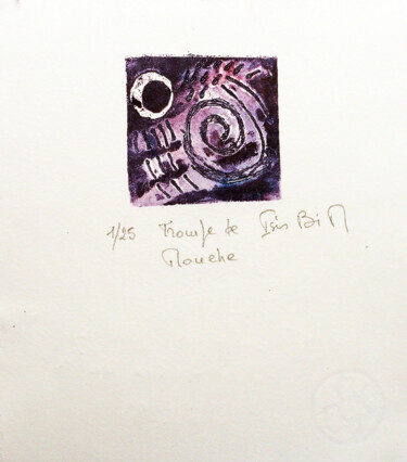 Gravures & estampes intitulée "03)g1/25 Trompe de…" par Isis Bi M, Œuvre d'art originale