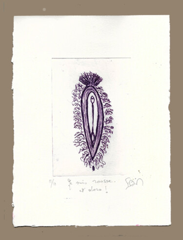 Printmaking titled "33) 11/11 Je suis r…" by Isis Bi M, Original Artwork, Engraving