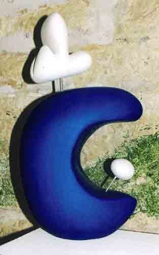 Sculpture intitulée "1) Blue Wave n°11" par Isis Bi M, Œuvre d'art originale, Pierre