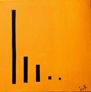 Peinture intitulée "Série noire - 15 -…" par Isis Bi M, Œuvre d'art originale, Huile