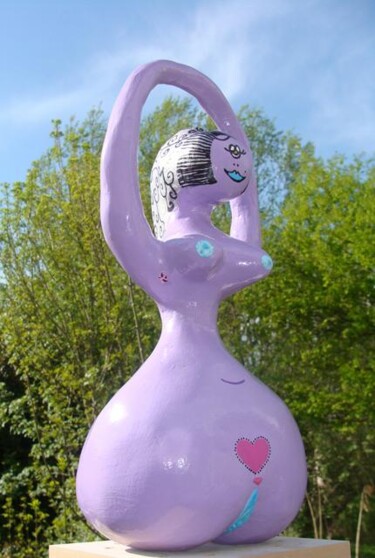 Sculpture intitulée "103) Déesse Varda,…" par Isis Bi M, Œuvre d'art originale, Plastique
