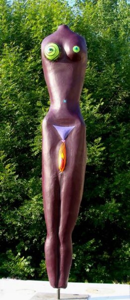 Sculpture titled "104) Mademeoiselle…" by Isis Bi M, Original Artwork, Resin