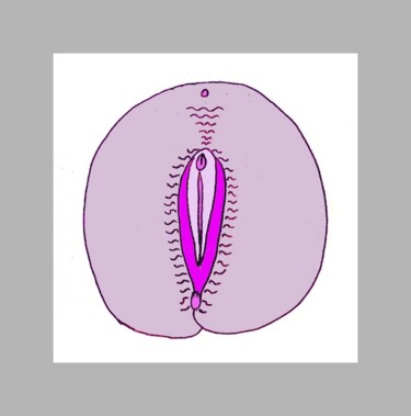 Arts numériques intitulée "29) Vulve" par Isis Bi M, Œuvre d'art originale