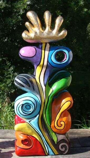 Sculpture titled "105) Hybride" by Isis Bi M, Original Artwork