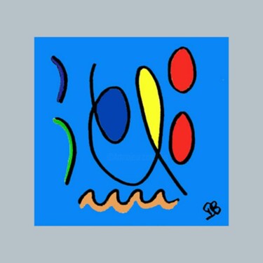 Peinture intitulée "97) Écume" par Isis Bi M, Œuvre d'art originale, Huile