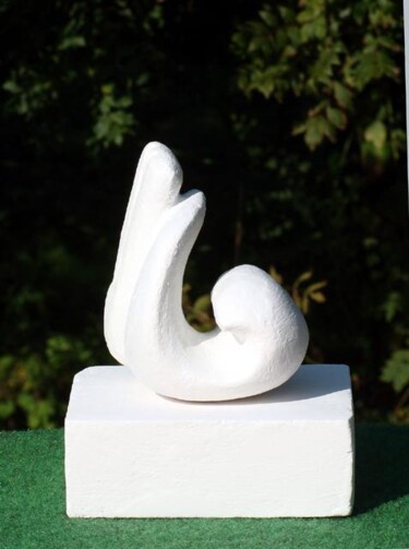 Skulptur mit dem Titel "133) Vers le ciel" von Isis Bi M, Original-Kunstwerk, Gemischte Medien