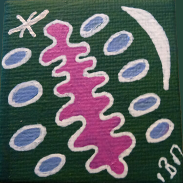 Картина под названием "177) Bozoa-lunaire-…" - Isis Bi M, Подлинное произведение искусства, Акрил