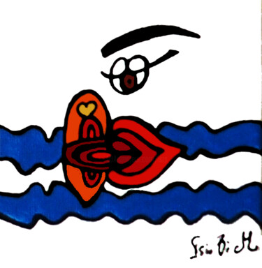 Peinture intitulée "237) Rêve marin-10x…" par Isis Bi M, Œuvre d'art originale