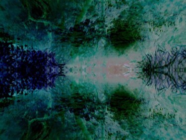 Digital Arts titled "Aqua Alien angel" by Millenia Foxtrot (Shadow Zero), Original Artwork