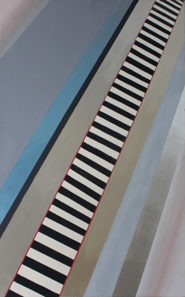 Malerei mit dem Titel "Keyboard" von Iskan, Original-Kunstwerk, Öl