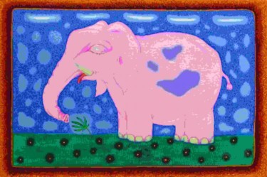 Painting titled "elefant-homoeopathi…" by Alexander Koulakov, Original Artwork