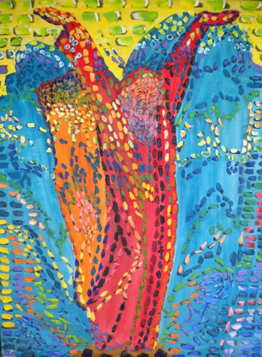 Картина под названием "Exodus 14:16, Moses…" - Николай Васильев, Подлинное произведение искусства, Масло