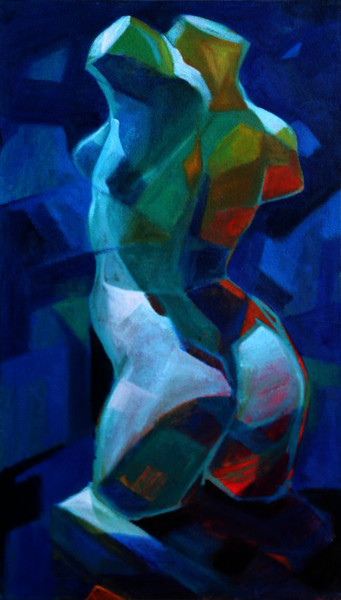 Painting titled "The Body Music #2" by Eslam Elrihany, Original Artwork, Oil