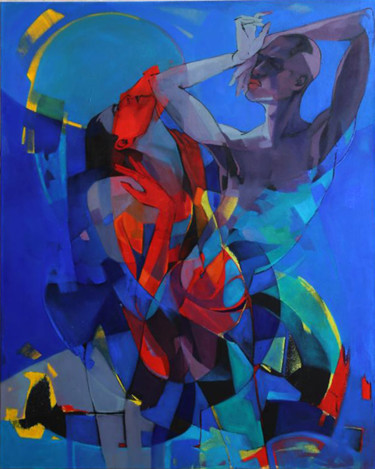 Painting titled "The Body Music #3" by Eslam Elrihany, Original Artwork, Oil