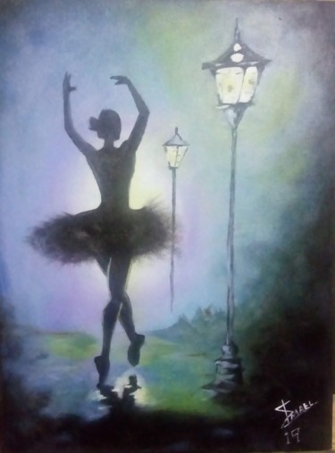 Pintura titulada "Bailarina" por Ismael Silva, Obra de arte original, Acrílico