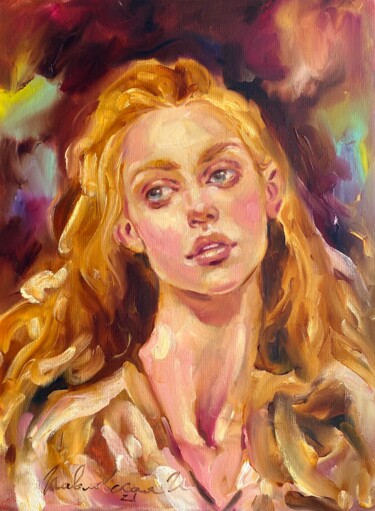 绘画 标题为“Romantic portrait o…” 由Isolde Pavlovskaya, 原创艺术品, 油
