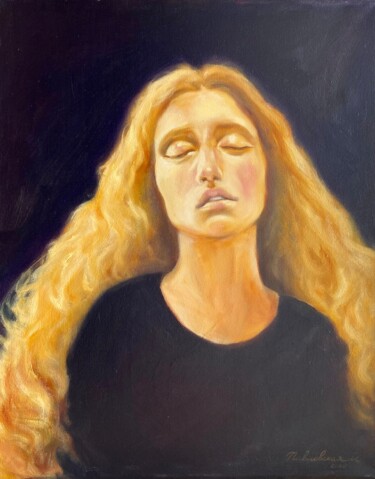 Картина под названием "Illuminated" - Isolde Pavlovskaya, Подлинное произведение искусства, Масло Установлен на Деревянная р…
