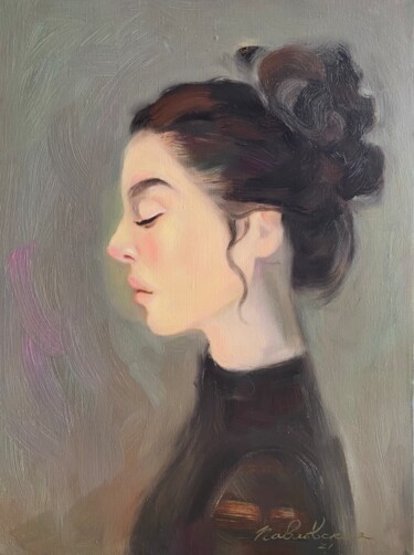 Pintura titulada "Silence" por Isolde Pavlovskaya, Obra de arte original, Oleo Montado en Bastidor de camilla de madera