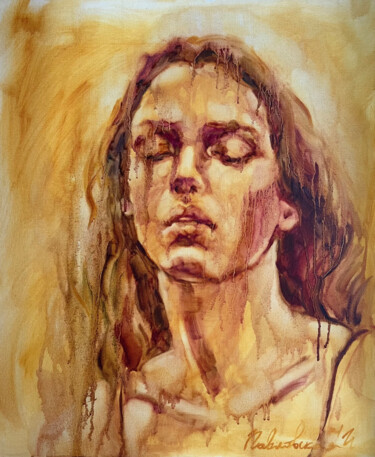 Картина под названием "Living the senses" - Isolde Pavlovskaya, Подлинное произведение искусства, Масло Установлен на картон