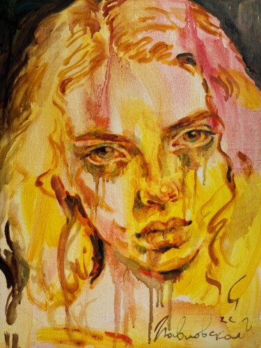 Pintura titulada "Feel alive" por Isolde Pavlovskaya, Obra de arte original, Oleo Montado en Cartulina