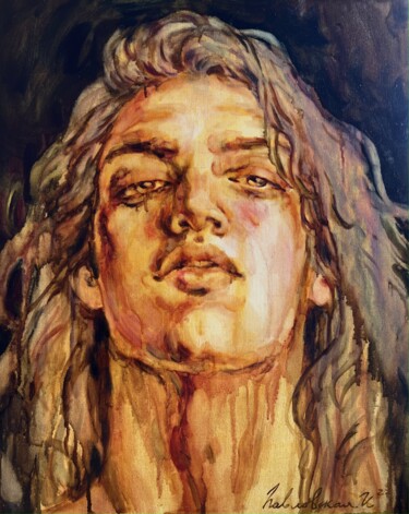 Картина под названием "My strength is self…" - Isolde Pavlovskaya, Подлинное произведение искусства, Масло Установлен на кар…