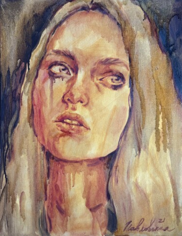Peinture intitulée "My past" par Isolde Pavlovskaya, Œuvre d'art originale, Huile Monté sur Carton