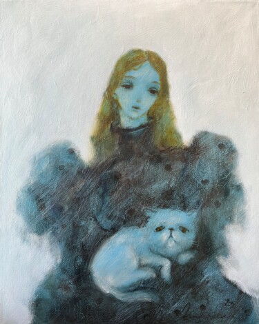 Картина под названием "Melancholics" - Isolde Pavlovskaya, Подлинное произведение искусства, Масло Установлен на Деревянная…