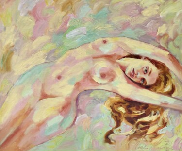 Картина под названием "Blessedness" - Isolde Pavlovskaya, Подлинное произведение искусства, Масло Установлен на Деревянная р…