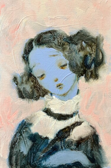 Peinture intitulée ""Secret Threads"" par Isolde Pavlovskaya, Œuvre d'art originale, Huile Monté sur Carton