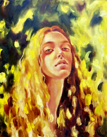 Картина под названием ""Radiance"" - Isolde Pavlovskaya, Подлинное произведение искусства, Масло Установлен на Деревянная ра…