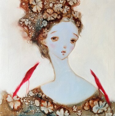 Картина под названием "Wings" - Isolde Pavlovskaya, Подлинное произведение искусства, Масло Установлен на Деревянная рама дл…