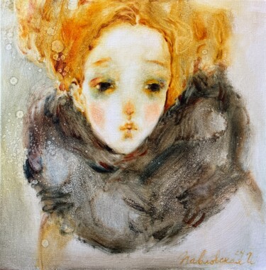 Pittura intitolato "Nostalgia" da Isolde Pavlovskaya, Opera d'arte originale, Olio Montato su Cartone